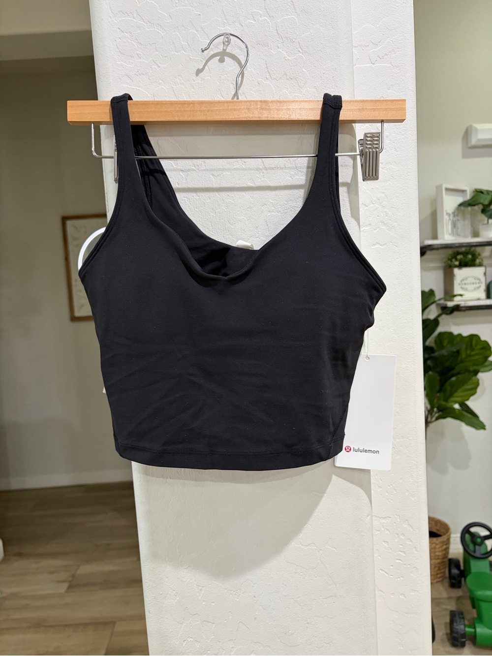 lululemon athletica Black Tank Crop Top
